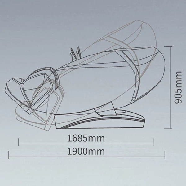 ابعاد صندلی ماساژور SL-A801