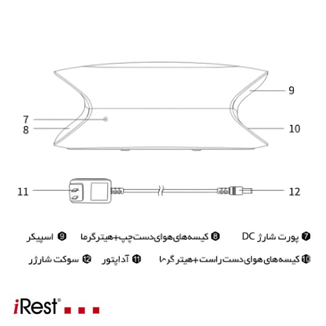 اجزای ماساژور دست و صورت SL-C100