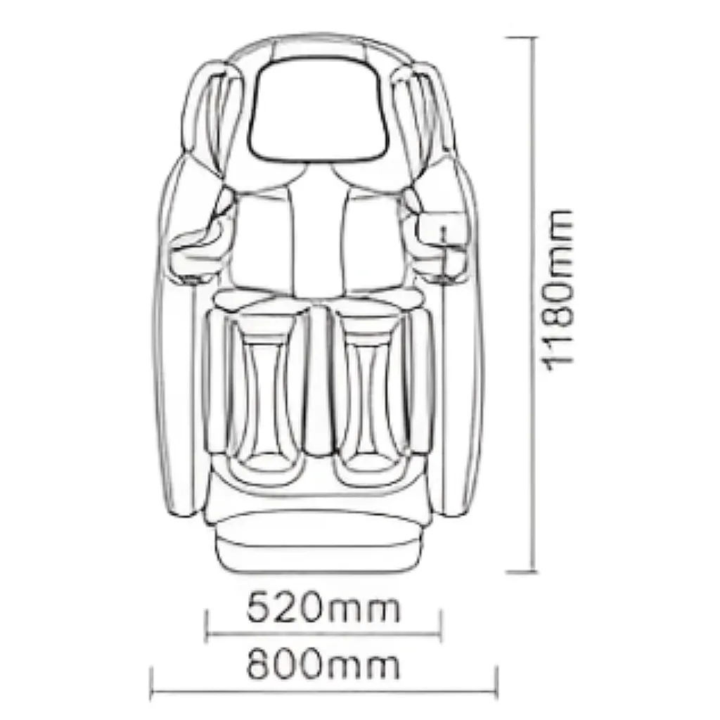 ابعاد صندلی ماساژور SL-A100
